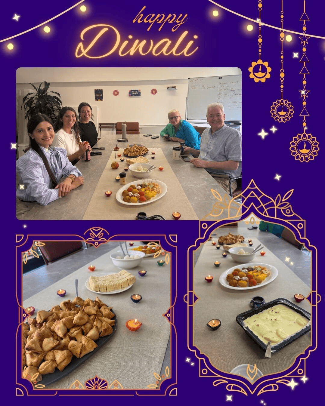 Some Reliant team members enjoying the Diwali celebration